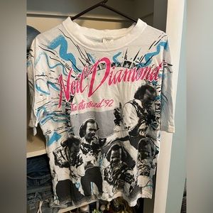 ‘92 Neil Diamond AOP Single Stitch Vintage Tee (L)